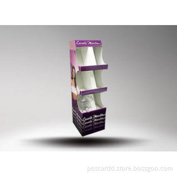 Purple POS Custom Stable Cardboard Advertising Displays for
